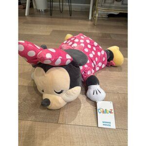Disney Cuddleez Minnie Mouse Plush Toy In Pink Polka Dot Dress & Bow - Soft